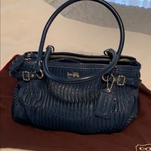 COPY - Coach Leather Crimson Blue Bag with origin…